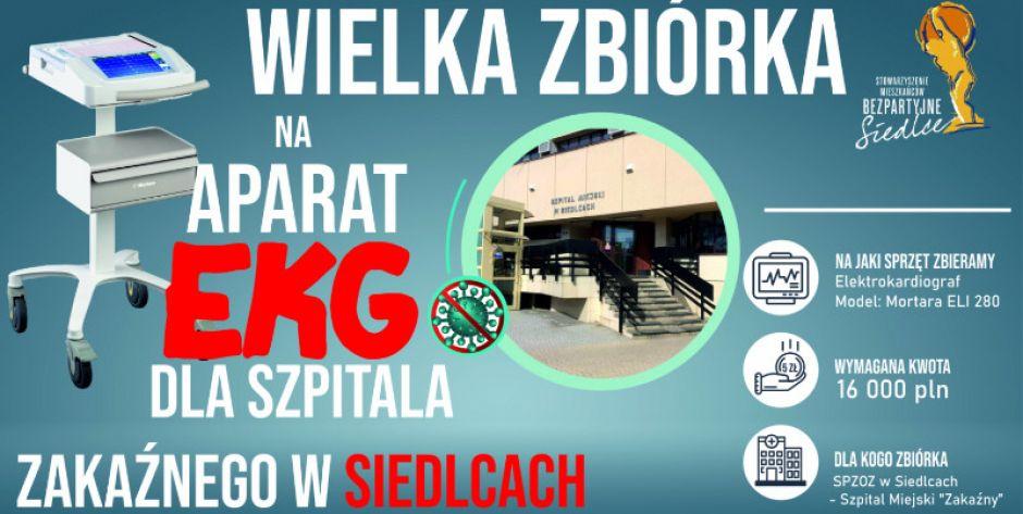 Stowarzyszenie Mieszkańców Bezpartyjne Siedlce zbiera na elektrokardiograf dla szpitala miejskiego