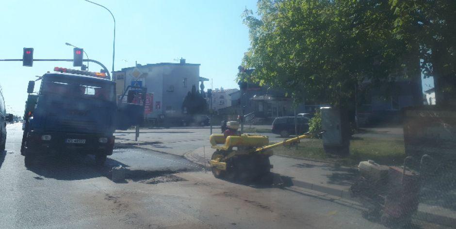 Prace drogowe na ul. Brzeskiej