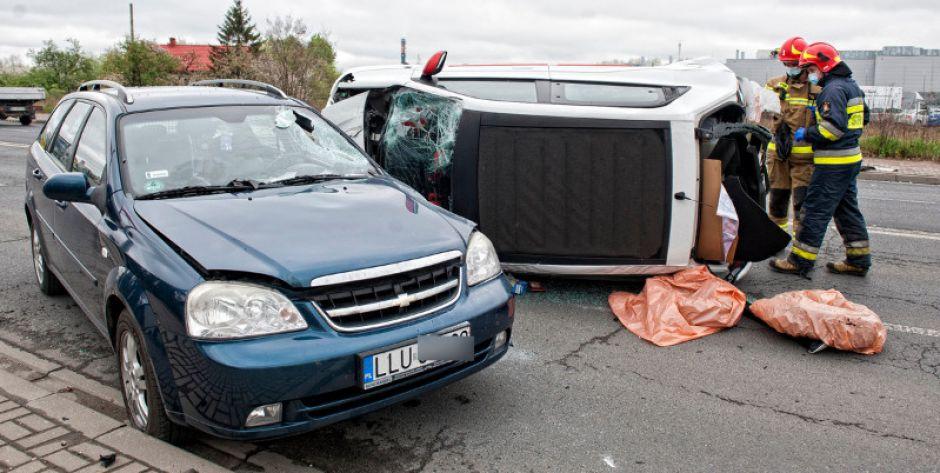 Wypadek 3 pojazdów na ulicy Brzeskiej AKTUALIZACJA