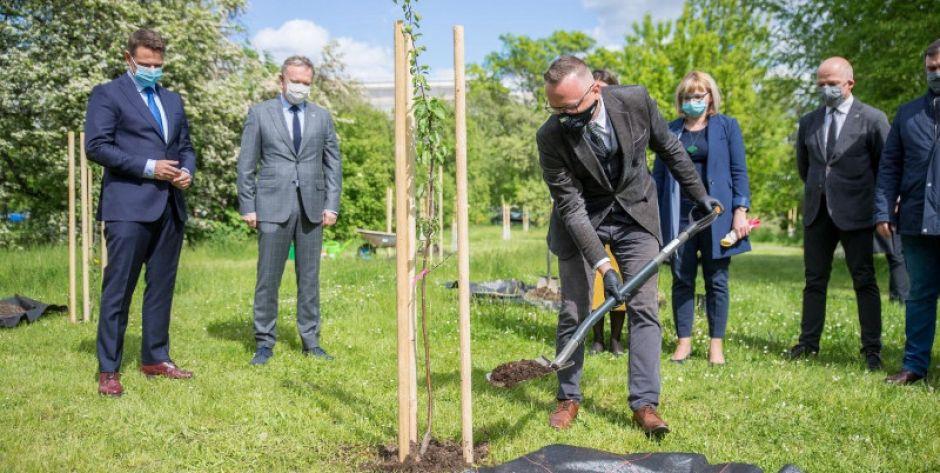  Jakubowski i Trzaskowski sadzili jabłonie
