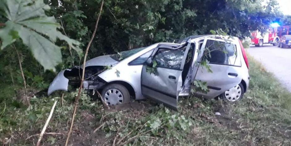 24-letni kierujący mitsubishi uderzył w drzewo. Zmarł na skutek odniesionych obrażeń 