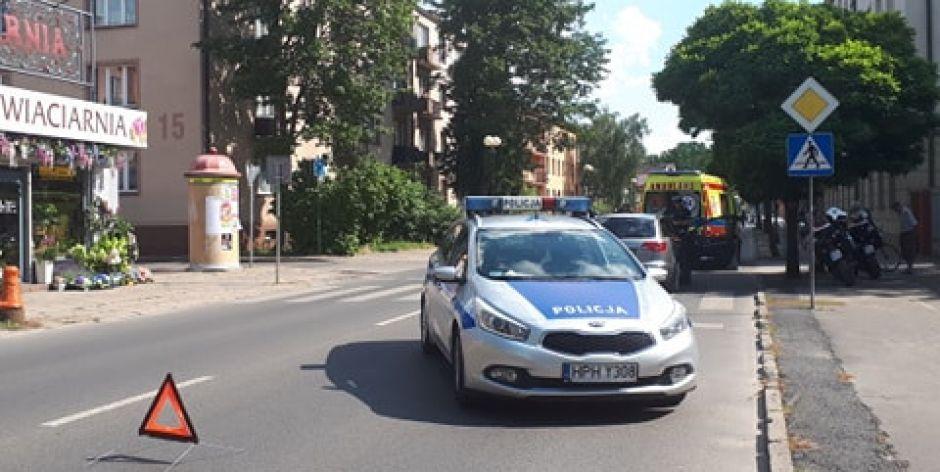 Potrącenie pieszego na Floriańskiej
