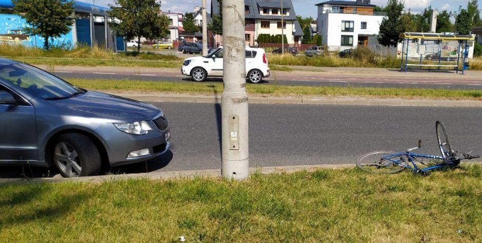 Rowerzystka potrącona na Jagiełły