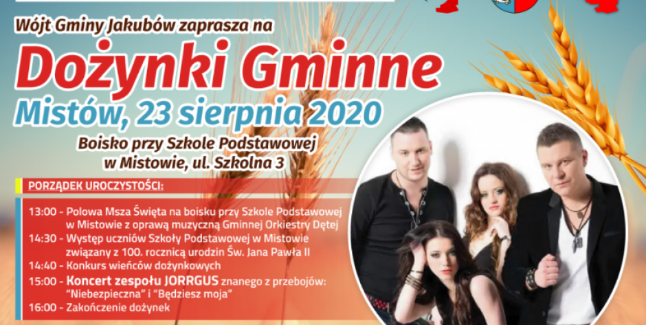 W Jakubowie będą dożynki