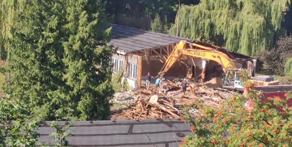 Po budynkach UPH przy ul. Dreszera zostały gruzy