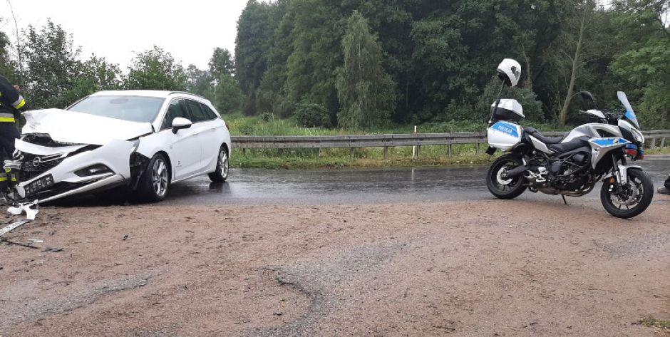 Wypadek na DW 803 w Żebraku!