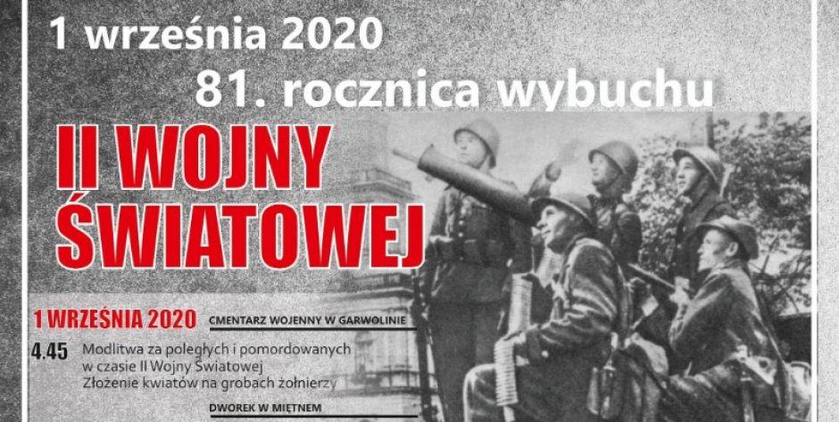 Obchody 81. rocznicy wybuchu II wojny światowej – W Garwolinie rozpoczną się już o godzinie 4.45!