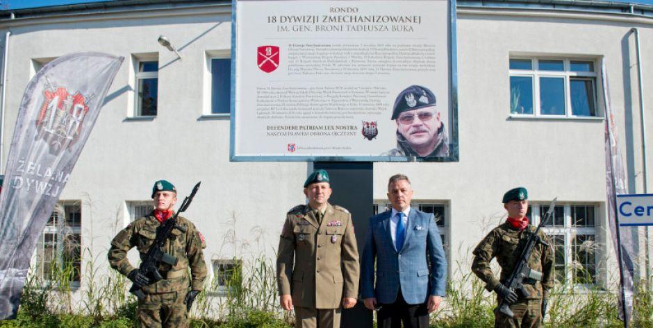 Rondo i ulica z nowymi nazwami