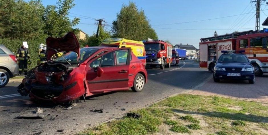 Czołówka w Skórcu - 3 osoby ranne! (Aktualizacja)