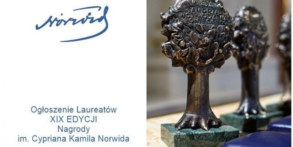 Ogłoszenie Laureatów XIX EDYCJI Nagrody im. Cypriana Kamila Norwida