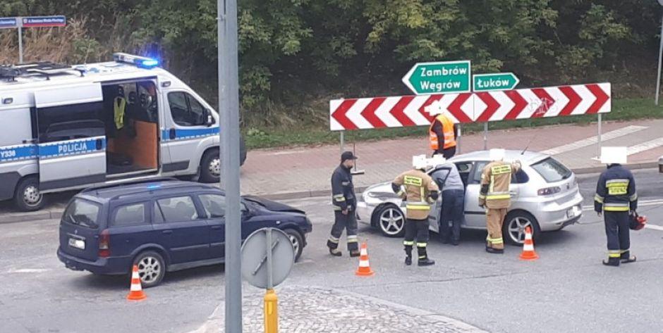 Zderzenie pod wiaduktem Kaczorowskiego-Pileckiego w Siedlcach ( AKTUALIZACJA)