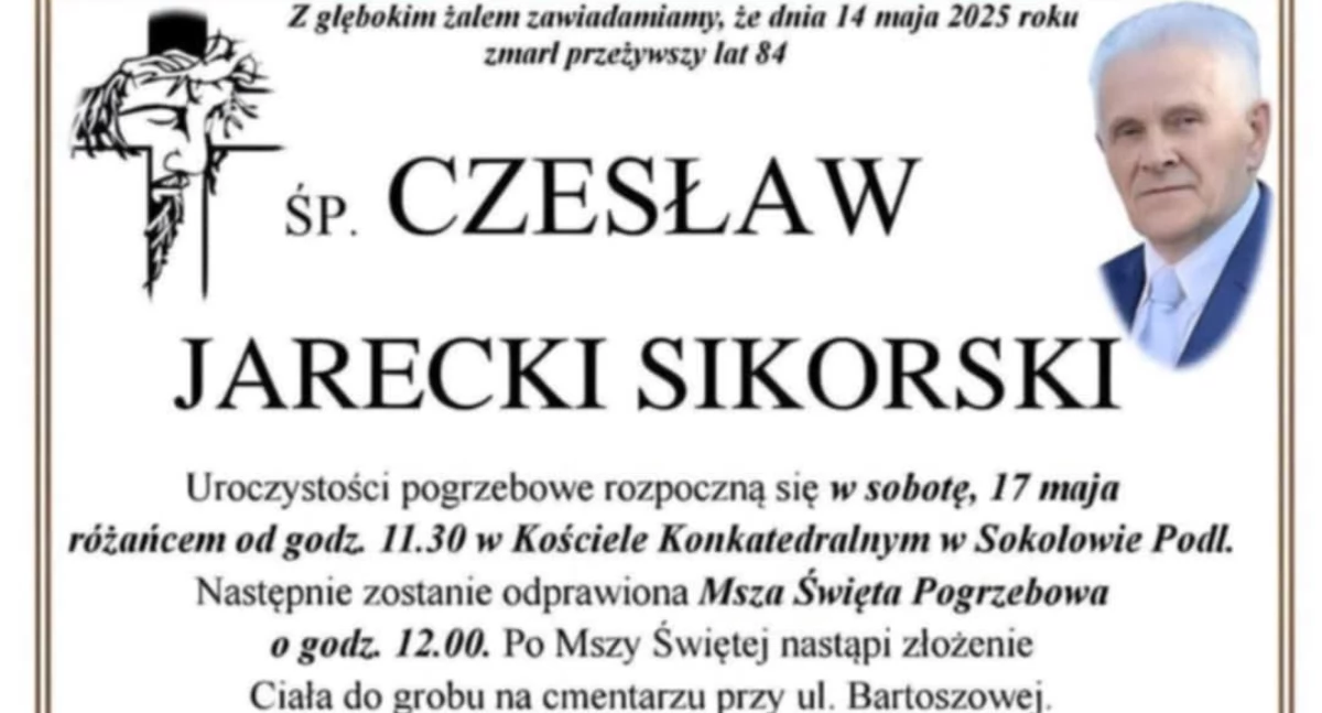 Zmarł Czesław Jarecki-Sikorski -  wieloletni dyrektor i wiceprezes Towarzystwa Wiedzy Powszechnej w Siedlcach