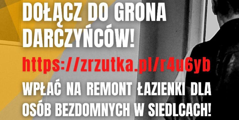 Zbiórka na remont łazienki dla siedleckich bezdomnych