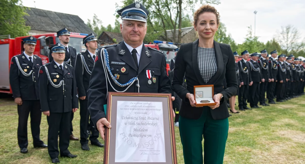 „Strażacy z sercem od siedemdziesięciu lat” – uroczyste obchody 70-lecia OSP w Woli Suchożebrskiej i Gminnego Dnia Strażaka