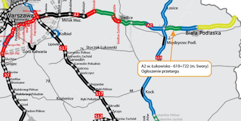 Autostrada A2 - Jest drugi przetarg na odcinku Siedlce - Biała Podlaska