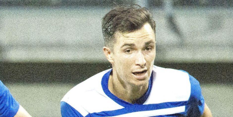 Widzewiak w biało-niebieskich barwach