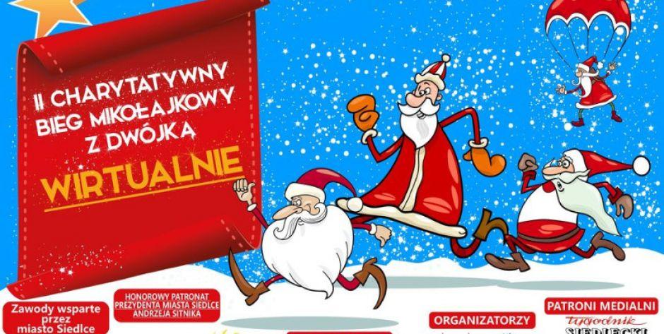 II Charytatywny Bieg Mikołajkowy z Dwójką tylko w formie wirtualnej