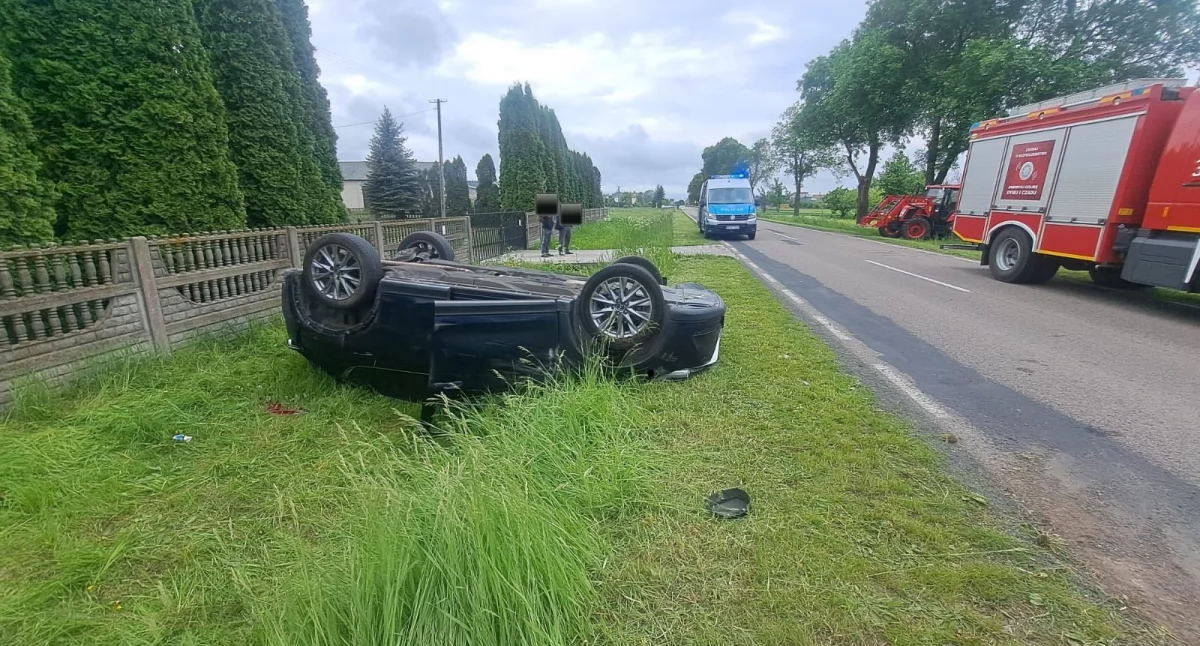 Wypadek w Głuchowie! Droga całkowicie zablokowana! 