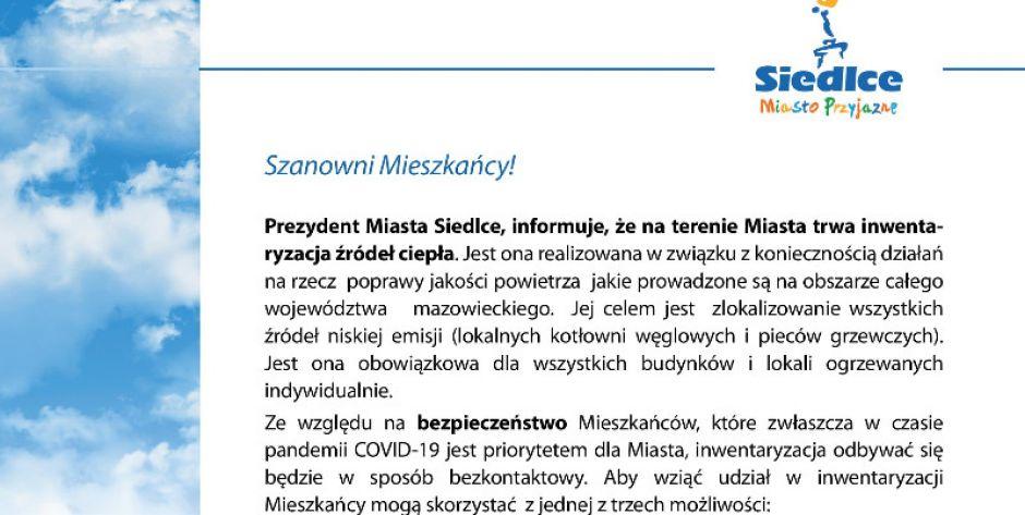 Inwentaryzacja źródeł ciepła