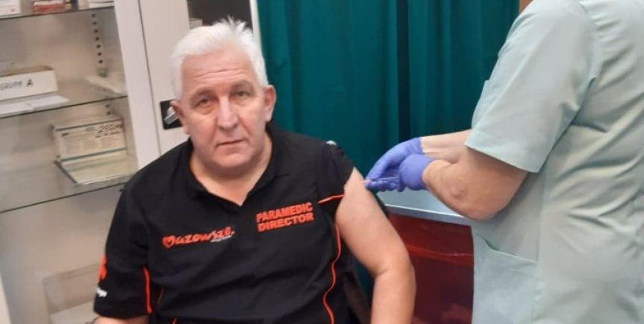 Dyrektor siedleckiego pogotowia zaszczepił się przeciwko covid-19. 