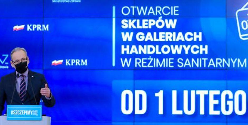 Otwarte galerie handlowe i część obiektów kulturalnych