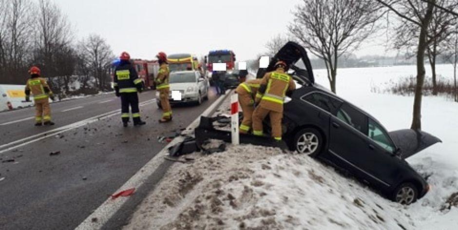Wypadek na obwodnicy Siedlec - Zderzyły się 3 samochody (AKTUALIZACJA)