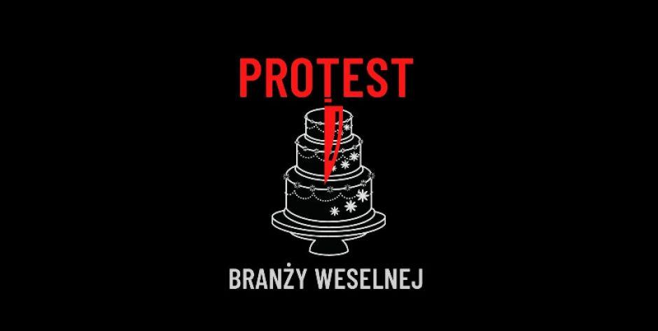 Protest branży weselnej w Garwolinie
