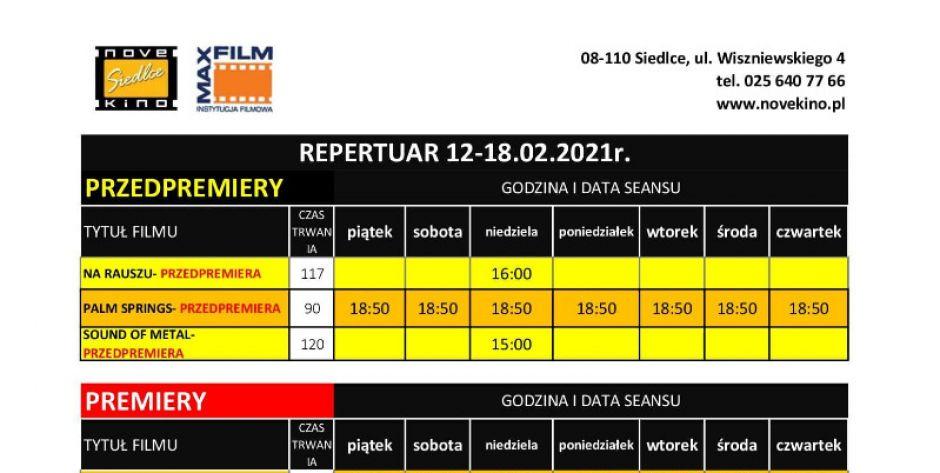 Repertuar NoveKino Siedlce na pierwszy tydzień po otwarciu!
