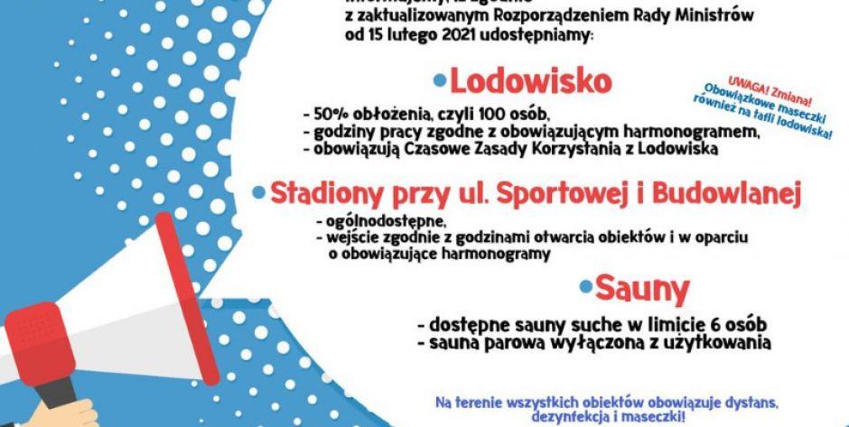 Lodowisko i sauny otwarte 