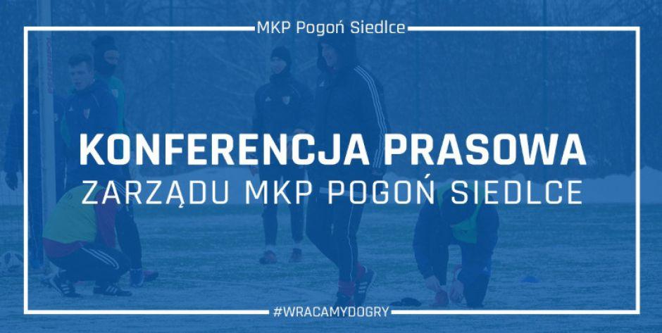Konferencja prasowa zarządu Pogoni