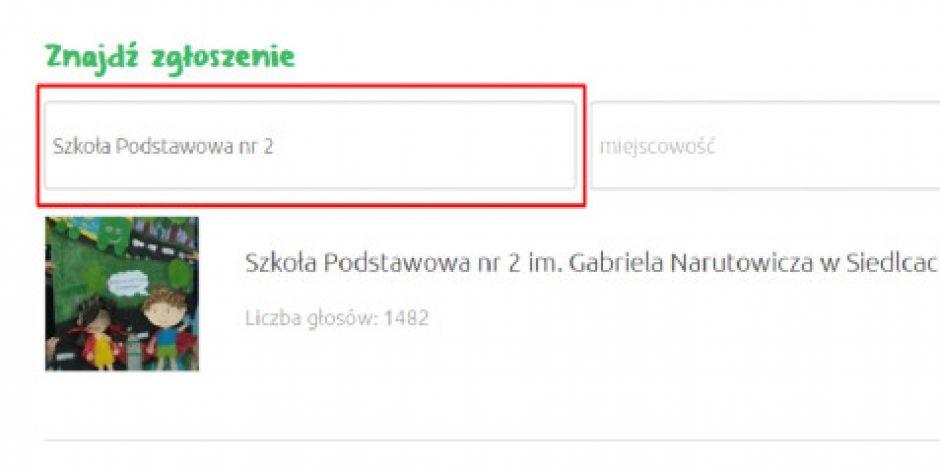 Głosujemy na SP2 w Siedlcach!