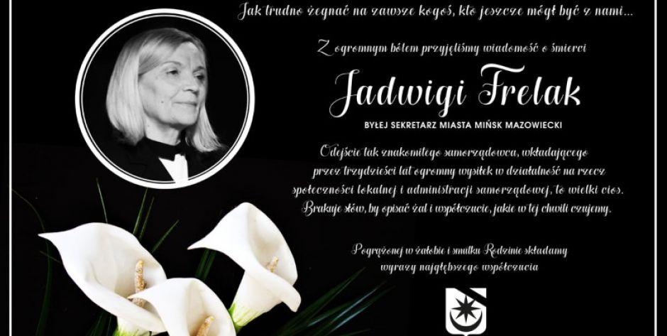 Zmarła była sekretarz Jadwiga Frelak