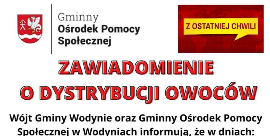 Gruszki dla mieszkańców gminy Wodynie 