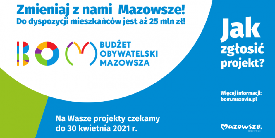 Dwa tygodnie na zgłaszanie projektów do Budżetu Obywatelskiego Mazowsza