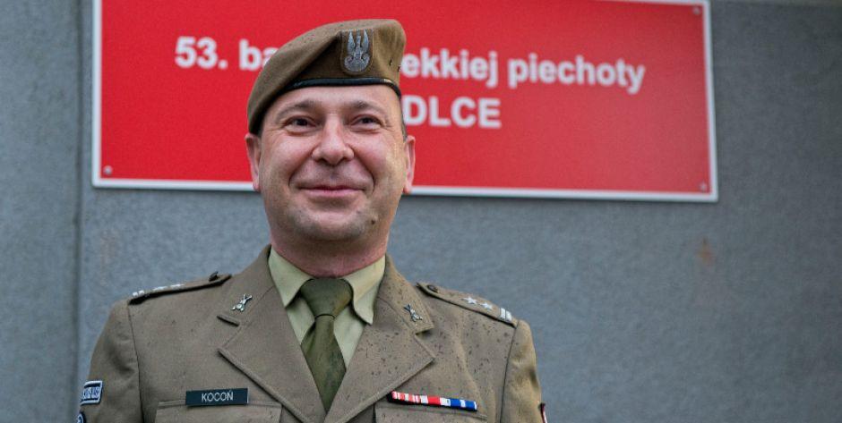 Nowy dowódca 53 batalionu lekkiej piechoty