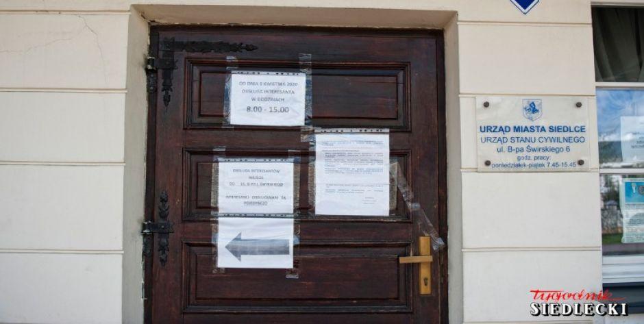 Ograniczona działalność USC Siedlce