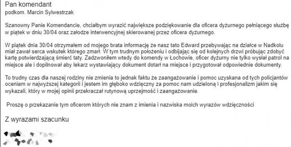 Podziękowania za profesjonalizm i zaangażowanie 
