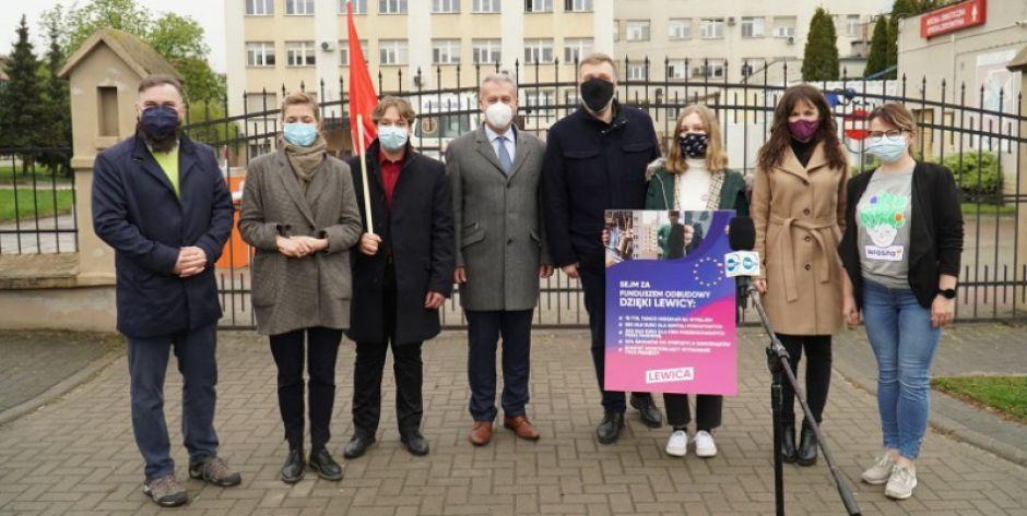 Lewica z Zandbergiem na czele w Siedlcach. Tematem - Europejski Fundusz Odbudowy