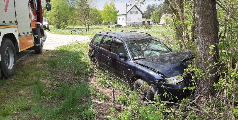 Wypadek w Trzemuszcze.  Kierowca pod wpływem alkoholu! (Aktualizacja)