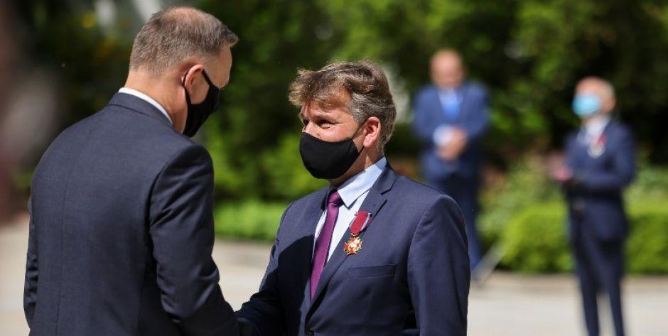 Złoty Krzyż Zasługi dla wójta z Grębkowa