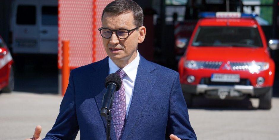 Premier Mateusz Morawiecki z wizytą w Węgrowie