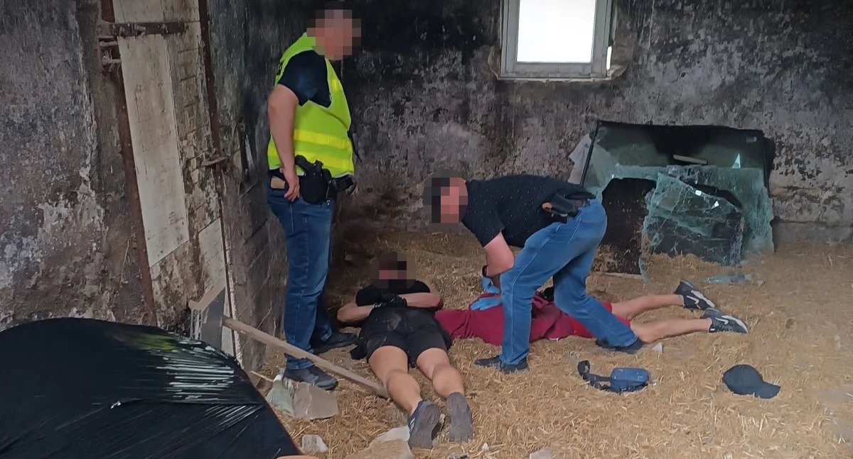  Na terenie gminy Ceranów sokołowska policja zlikwidowała dziuplę samochodową (WIDEO)