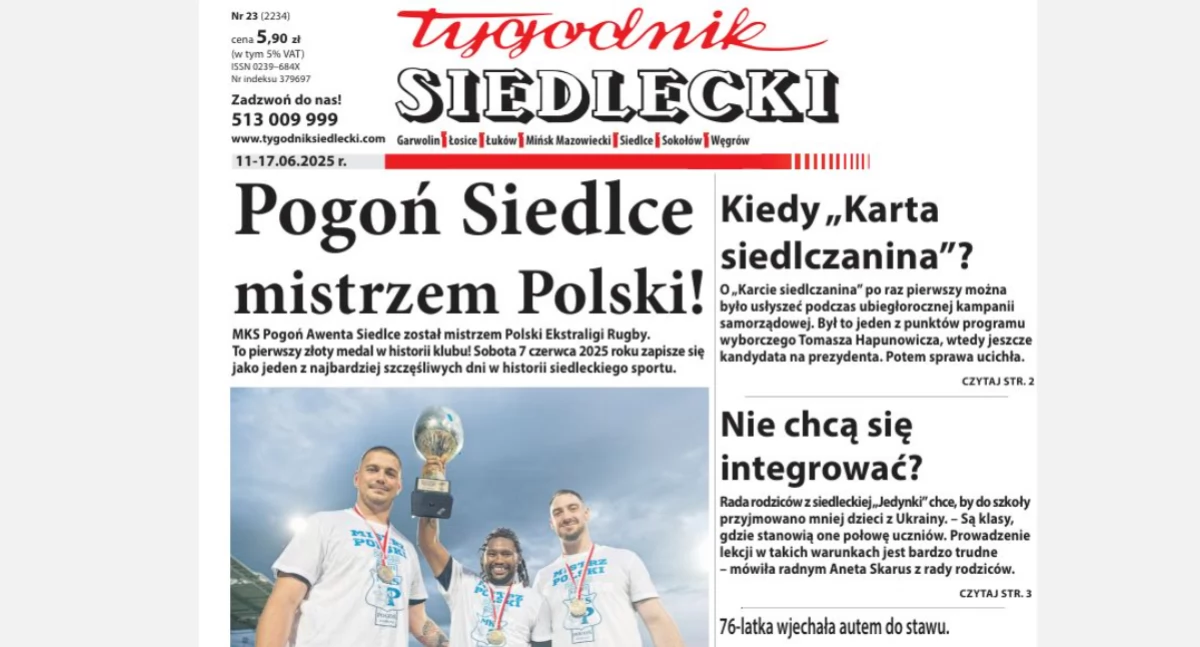 Mamy mistrzów Polski - przeczytaj najnowszy numer „TS”