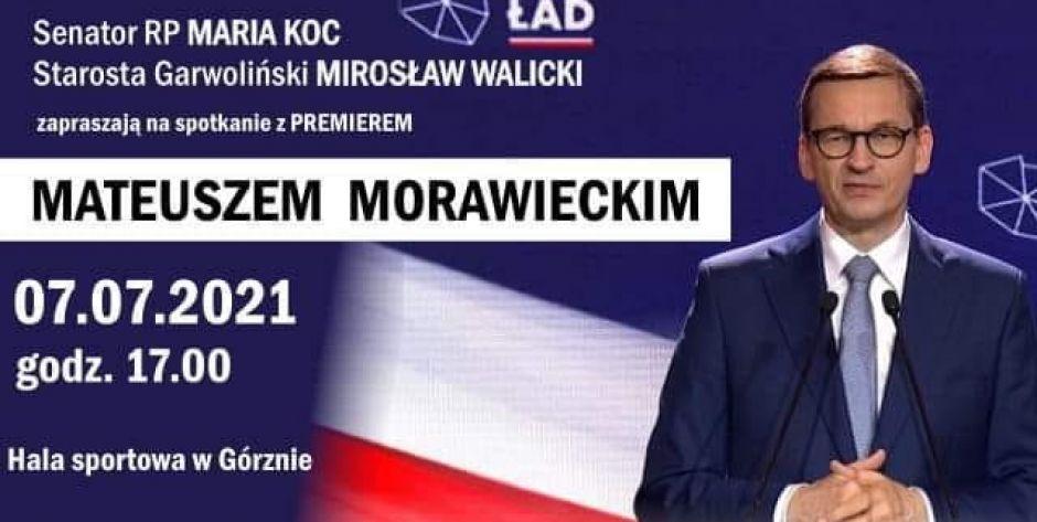 Premier Morawiecki przyjedzie do Górzna