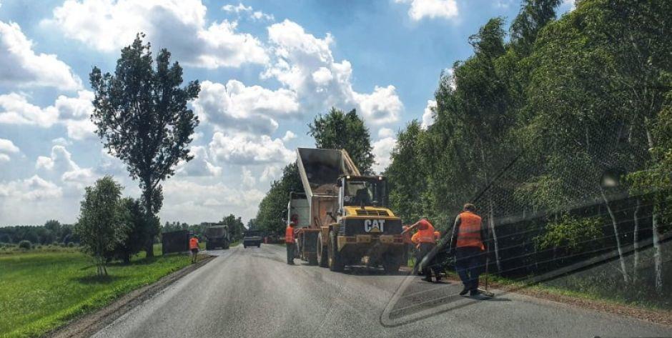 Utrudnienia na DK63 w Woli Suchożebrskiej