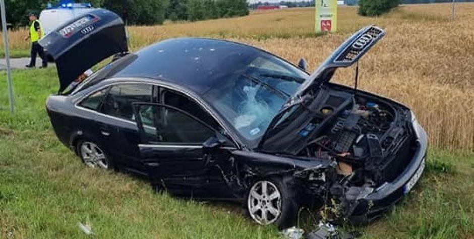 Zderzenie trzech pojazdów