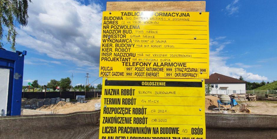 Ujrzanów: Roboty rozpoczęte