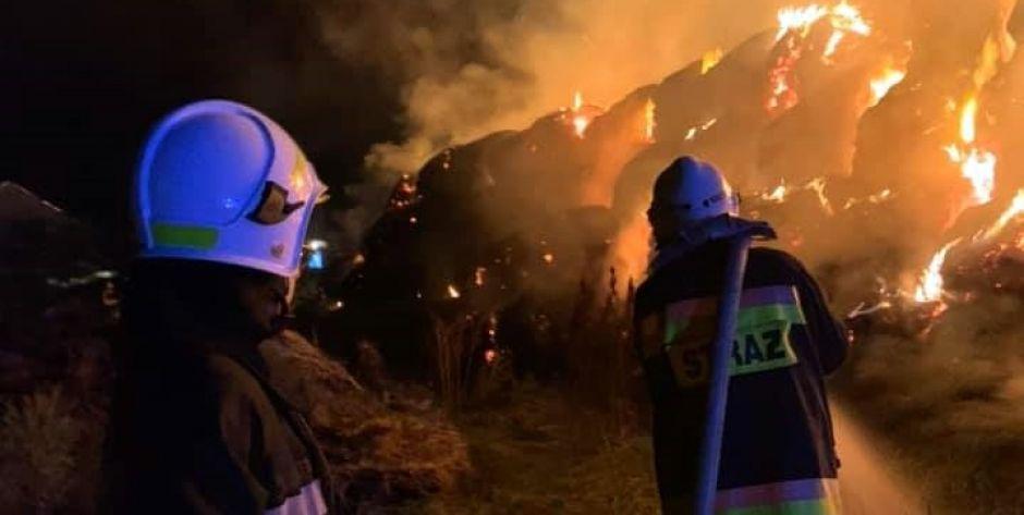 Pożar w Woli Suchożebrskiej 
