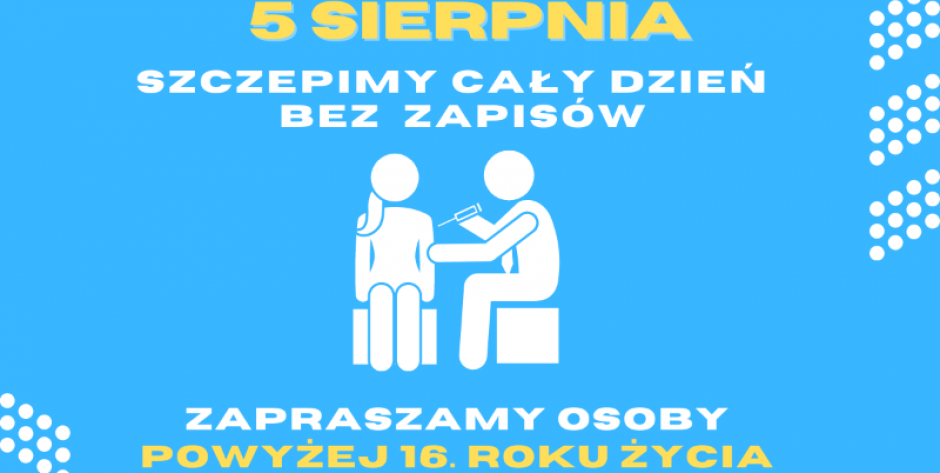 W Mińsku Mazowieckim szczepienia bez zapisu. Będą wykonywane szczepionką firmy Pfizer