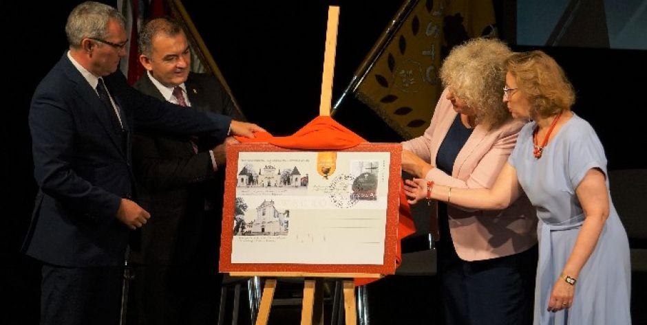 Węgrów na karcie Poczty Polskiej 